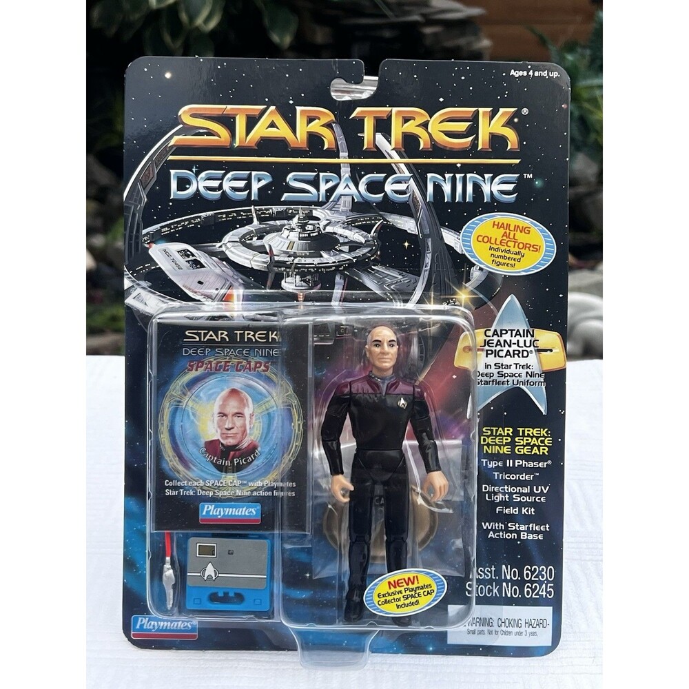 1994 Star Trek Deep Space Nine Captain Jean-Luc Picard Playmates Figure MOC